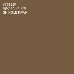 #755B3F - Shingle Fawn Color Image